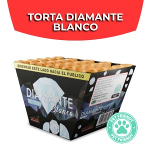 TORTA x 25 TIROS DIAMANTE BLANCO